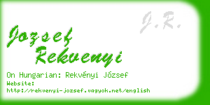 jozsef rekvenyi business card